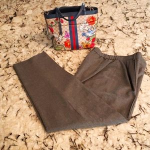 Talbots Wool Straight Leg Pants w/ Center Seam - Med Gray